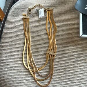 Chico’s Gold Multi Strand necklace